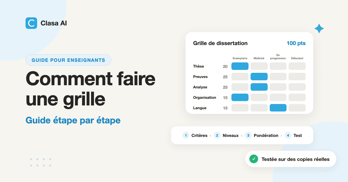 Comment faire une grille d’évaluation : guide étape par étape