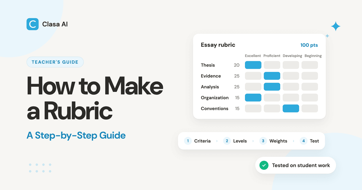 How to Make a Rubric: A Step-by-Step Guide